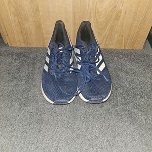 Adidas Men's Blue and White Sneakers